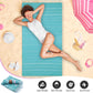 Turkish Beach Towel - 40x71 inch Oversized Sand Resistant Prewashed Turkish Towel - 100% Turkish Cotton Quick Drying, Compact, Lightweight Turkish Towel for Beach, Bath, Pool, Gym, Yoga.