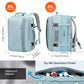 PIJUSHI Travel Backpack for Women Expandable Carry on Luggage Backpack Airline Approved Personal Item Laptop Bag(PE034 Blue)