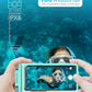 wellhouse Waterproof Phone Pouch, Waterproof Phone Case for iPhone 16 15 14 13 12 Pro Max XS Samsung, IPX8 3D Cellphone Dry Bag Beach Essentials (1 Pack - Crystal Green7.0, 7 inch)