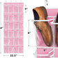 Simple Houseware 24 Pockets Large Clear Pockets Over The Door Hanging Shoe Organizer, Pink (56" x 22.5")