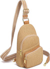 Haytijoe Summer Straw Purse Small Sling Bag RFID Blocking Crossbody Bags for Women Beach Raffia Bags Fanny Packs