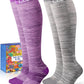 Thick Soft Cotton Compression Socks for Women Men 15-20mmHg Knee High Breathable Cotton Socks for All Day Comfort