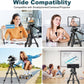 JOILCAN Mini Tripod for Camera, 25" Tabletop Camera Tripod, Portable Travel Tripod w/Phone & Tablet Holder, Lightweight Aluminum Tripods for DSLR Phone