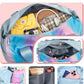 Kindergarten Gift Ideas-Girl Gym Bag with Shoe Compartment, Kid Personalized Weekender Overnight Bags, Initial Travel Tote with Makeup Pouch, Niece Girls Birthday Gift (Letter L)