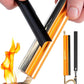 Fire Starter Survival Tool - All-in-One Flint and Steel Fire Starter Kit - Ferro Rod Fire Starter with 36" Waterproof Tinder Wick Rope and Steel Fire Striker - Patented Firestarter | Prepared4X
