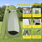 Portable Camping Privacy Tent, Outdoor Shower Tent Kit with 5 Gallon Shower Bag-(Nozzle Upgraded)