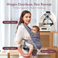 Momcozy Baby Carrier - Ergonomic, Cozy and Lightweight Carrier for 3-24 Months, Effortless to Put On, Ideal for Hands-Free Parenting, Enhanced Lumbar Support, Purehug for Infant to Toddler, Grey