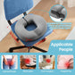 Benazcap Donut Pillow Seat Cushion for Tailbone Pain Relief, Memory Foam Hemorrhoid Pillow by Ergonomic for Coccyx, Sciatica, Pregnancy, Postpartum-Grey