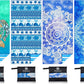 4 Pack Microfiber Thin Lightweight Beach Towel Sand Free Quick Dry Absorbent Compact Towels for Swimming Pool Camping Beach Accessories Large Easy Pack Travel Things for Vacation Essentials Adult Gift