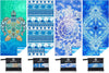 4 Pack Microfiber Thin Lightweight Beach Towel Sand Free Quick Dry Absorbent Compact Towels for Swimming Pool Camping Beach Accessories Large Easy Pack Travel Things for Vacation Essentials Adult Gift