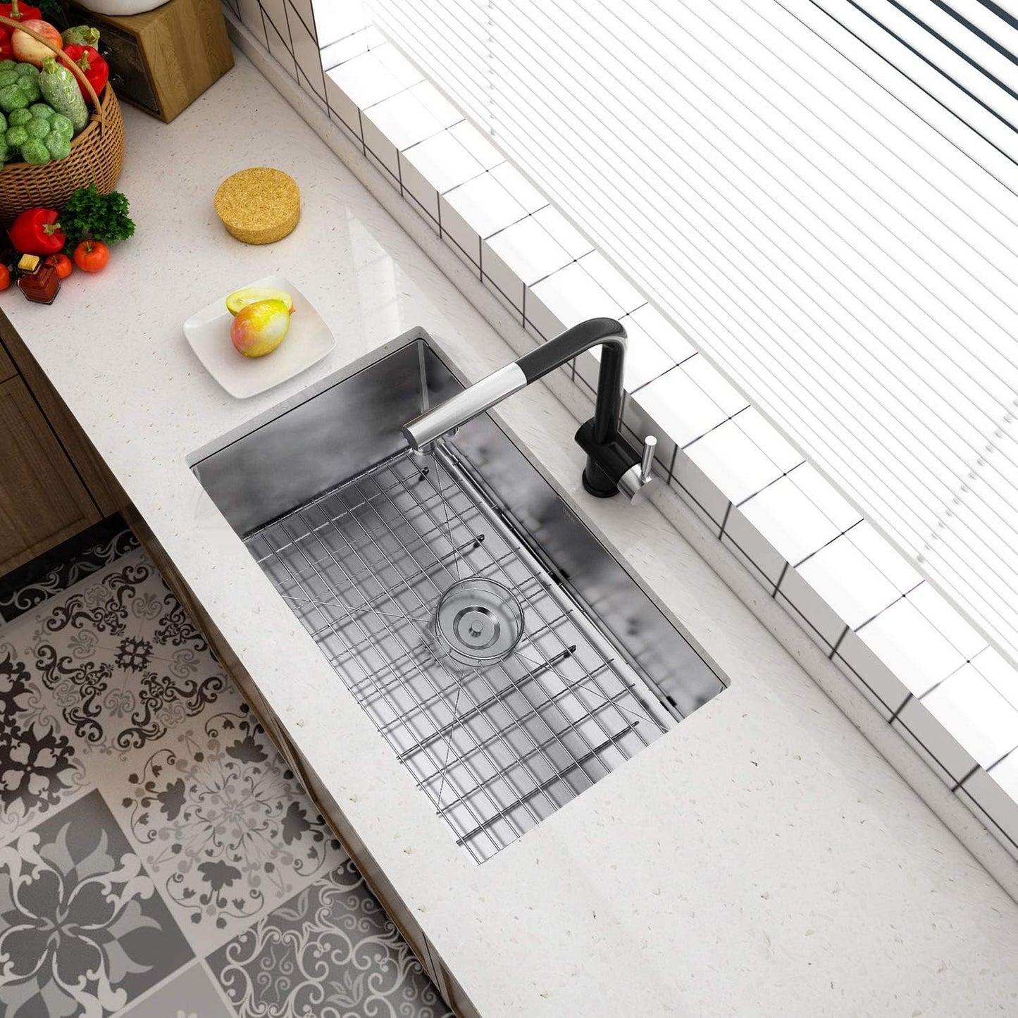 TORVA 32-Inch Undermount Kitchen Sink, Premium 304 Stainless Steel Bar Sink - 10 Inches Deep Basin Single Bowl Sink