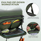KastKing Bait Boss Water-Resistant Fishing Chest Pack With EVA Zip-Down Workstation, MOLLE Storage, Adjustable Chest Straps