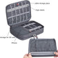 Electronic Cable Organizer Bag - Portable Travel Double Layers Electronic Digital Accessories Storage Pouch Bags for SD Card Case, USB Flash Drive,Charging Cords, USB Charger, Mini Tablet