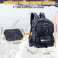 50L Fishing Tackle Backpack with Built-in Rod Holder Large Water-resistant Outdoor Fishing Bag