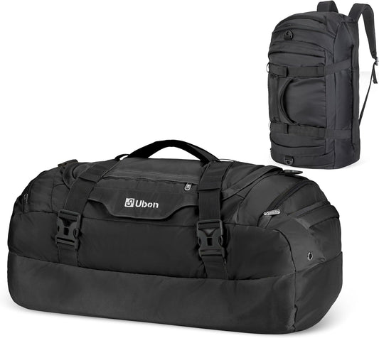 Ubon Large Duffel Bag Weekender Bags with Shoe Compartments 4-Way Sports Gym Backpack with Padded Straps Camping Traveling Duffle Bag - Roamly