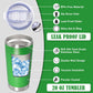 20 oz Tumbler Coffee Tavel Tumblers Bulk with Lid Stainless Steel Double Wall Vacuum Insulated Mug Powder Coated Cups fit Car Cupholder for Hot and Cold - Green, 1Pack