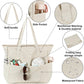 Waterproof Beach Tote Pool Bags for Women Ladies Extra Large Gym Tote Carry On Bag With Wet Compartment for Weekender Travel