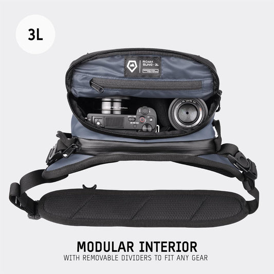 WANDRD ROGUE V1 3L Sling: Compact Camera Sling and Crossbody Bag with Fast Access, 3-Way Carry– Lightweight Everyday Bag Great for Travel, Photography, and Daily Use (Aegean Blue)