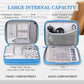 FYY Electronic Organizer, Extra Large Travel Cable Organizer Bag Pouch Portable Waterproof Double Layers All-in-One Storage Bag for iPad, Cable, Power Bank, Laptop Charger for Office/Home, Cyan