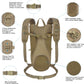 Unigear Tactical Hydration Packs Backpack 1050D with 3L Water Bladder, Thermal Insulation Pack Keeps Liquid Cool up to 4 Hours for Hiking, Cycling, Hunting and Climbing