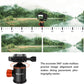 GEEKOTO Compact Aluminum Camera Tripod with 360° Ball Head, 77-Inch Professional Stand with 1/4" Quick Release Plate for DSLR, Video Conferencing, Travel and Work
