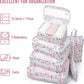 Veken 8 Set Packing Cubes for Travel Kids, Beach Vacation Essentials Accessories for Cruise Ship, Suitcase Organizer Bags for Luggage with Hanging Toiletry & Shoe Bag, Birthday Gifts for Women Mom Her - Roamly