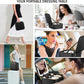 Lighted Travel Makeup Bag - 3 Colors, Mirror, 2-Layer Organizer with 10X Magnifying Mirror - Portable Cosmetic Case with Adjustable Dividers (Black)