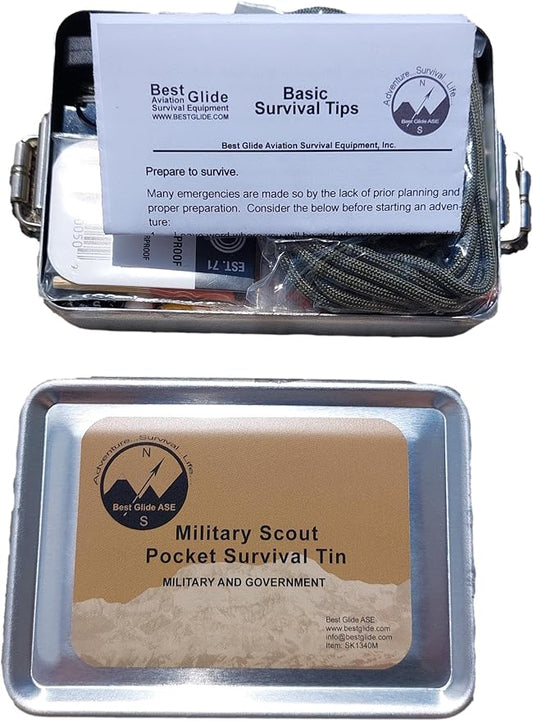 Best Glide ASE Military Scout Survival Tin 2024