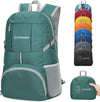 ZOMAKE Lightweight Packable Backpack 35L, Light Foldable Backpacks Water Resistant Collapsible Hiking Bag, Compact Folding Day Pack for Travel Camping(Dark Green) - Roamly