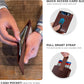 SERMAN BRANDS RFID Blocking Slim Bifold Genuine Leather Thin Minimalist Front Pocket Wallets for Men Billfold Wallet Men Gift
