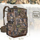 Hunting Backpack with Waterproof Rain Cover, Self Standing Hard Bottom, 50L Camo Hunting Day Pack for Bow Rifle Gun