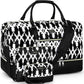 Weekender Bag for Women, Travel Duffel Bag Carry On Overnight Bag with Shoe Compartment Large Nylon Travel Weekend Tote Bag