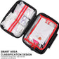 410 Piece Waterproof Hard Shell First Aid Kit for Home, Car, Travel, Camping, Truck, Hiking, Sports, Office, Vehicle & Outdoor Emergencies - Emergency Medical Kits (Black)