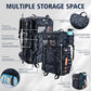 Goture Fishing Backpack with Cooler, 72L 600D Tackle Backpack Included 4 3700 Tackle Boxes, Dry & Wet Split Compartment, Large Fishing Tackle Bag with Rod Holders,Rain Cover for Travel Camping Hiking