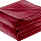 Surii Home Luxury Microfiber Flannel Blanket, Super Soft, Warm, Cozy, Fluffy, and Breathable, Perfect Throws for Bed, Couch, Sofa, for All Season Use. 350GSM Queen Size 90x90 Inches(Burgundy)