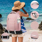 SDYSM Camera Bag Backpack Professional for DSLR SLR Mirrorless Camera Waterproof Laptop Back Pack 14 Inch with Rain Cover Anti Theft Travel Case Large Capacity Photography Backpack Pink