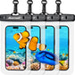 Hiearcool Waterproof Phone Pouch, Waterproof Phone Case, IPX8 Cellphone Dry Bag Compatible for iPhone 16 15 14 13 Pro Max Plus Cellphone Up to 8.3", Beach Essentials for Travel-Clear-4Pack