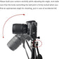 BONFOTO Portable Aluminum Alloy B674A Lightweight Camera Travel Tripod Monopod with Ball Head for DSLR (Bronze Grey)