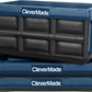 CleverMade Collapsible Storage Bins - Ocean 3 Pack 32L / 8 Gal holds 66 lbs - Stackable Containers Heavy Duty Capacity Folding Crates Space-Saving