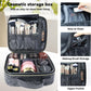 Travel Makeup Bag Makeup Cosmetic Train Case Organizer Portable Storage Bag with Adjustable Dividers for Cosmetics Makeup Brushes Toiletry Jewelry Heart Pattern