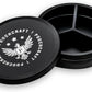Metal Pouch Can | Metal Container | Slim EDC Pocket Tin | Airtight & Moisture-Resistant | Compact Daily Organizer | Pill Case & Travel Tin | Father’s Day Gift for Dad | (Insignia Ed, Black, Tall)