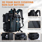 Goture Fishing Backpack, 900D Water-Resistant Tackle Backpack with Rod Holders, 58L Large Storage Gear Fishing Tackle Bag with Detachable Crossbody Bag,8 Lure Pockets,Bottle Holder for Camping Hiking