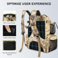N NEVO RHINO Fishing Tackle Backpack with Rod Holders, 40L Large Fishing Bag with Waterproof Rain Cover,Outdoor Tackle Bag