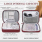 FYY Electronic Organizer, Extra Large Travel Cable Organizer Bag Pouch Portable Waterproof Double Layers All-in-One Storage Bag for iPad, Cable, Power Bank, Laptop Charger for Office/Home, Wine Red