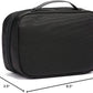 TUMI Alpha Split Travel Kit - Compact Toiletry Bag for Men & Women - Features Removable Leather Handle & 3 Zip Pockets - Black - Roamly
