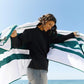 Laguna Beach Textile Co. Recycled Microfiber Quick Dry Beach Towel - Juniper Green