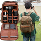 Camera backpack ; Professional UAV Camera bag ;Backpack Large Capacity Photography Canvas backpack camera bag（grey）
