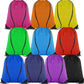 10 Colors Drawstring Backpack Bags Sack Pack Cinch Tote Sport Storage Polyester Bag for Gym Traveling