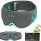 Bamboo Cotton Sleep Mask with Bluetooth Wireless Headphones - Blackout Eye Mask for Sleeping 3D Contoured Sleep Headband Ear Muffs Lengthen & Low Noise Hook for Better Experience (Grey)