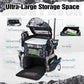 Piscifun Fishing Tackle Backpack with Rod Holders & 4 Tackle Boxes, 42L Outdoor Fishing Bag with Waterproof Rain Cover